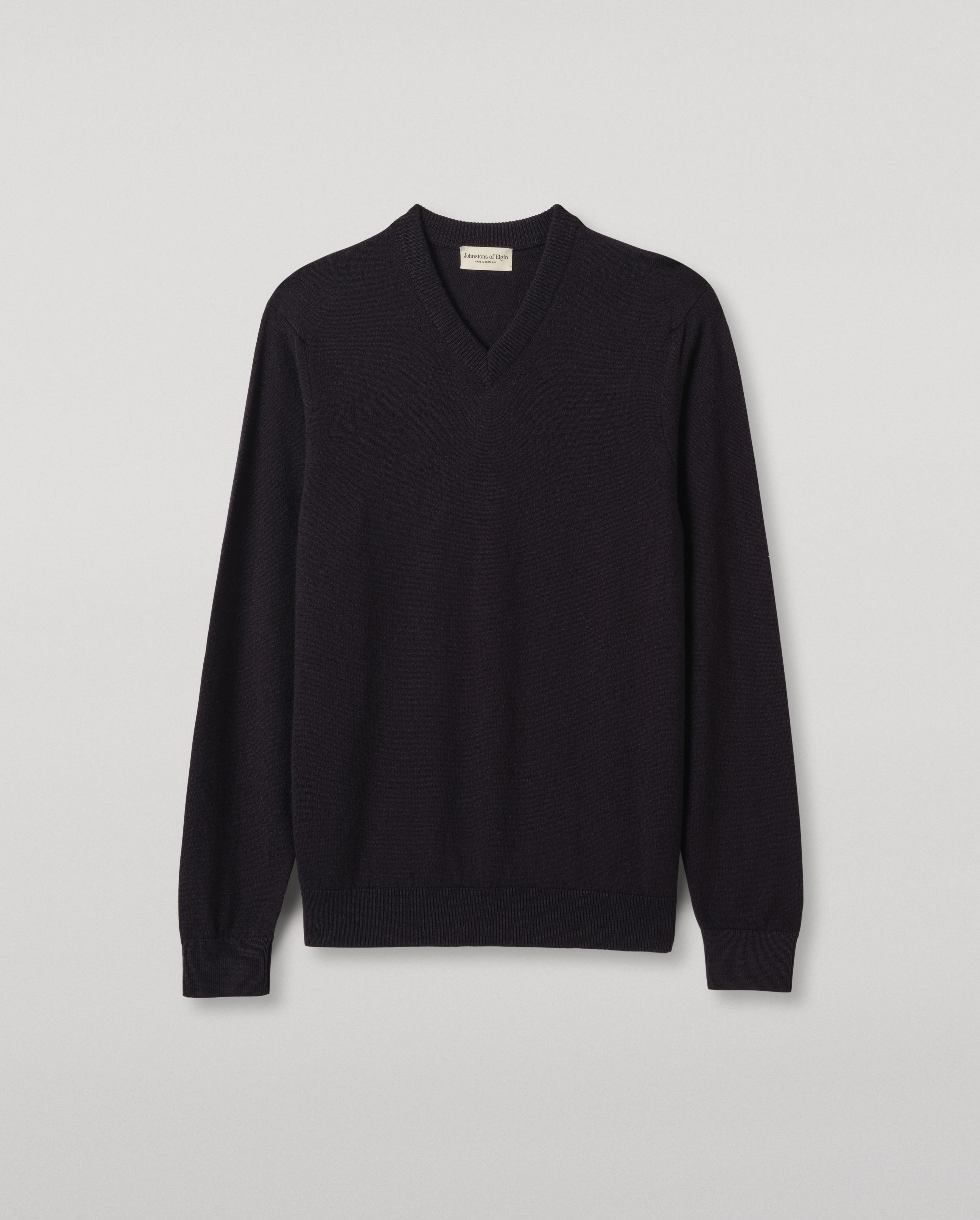 Rory Dark Navy Classic Cashmere V-Neck Jumper