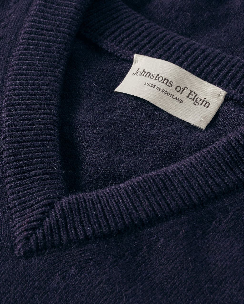 Rory Dark Navy Classic Cashmere V-Neck Jumper