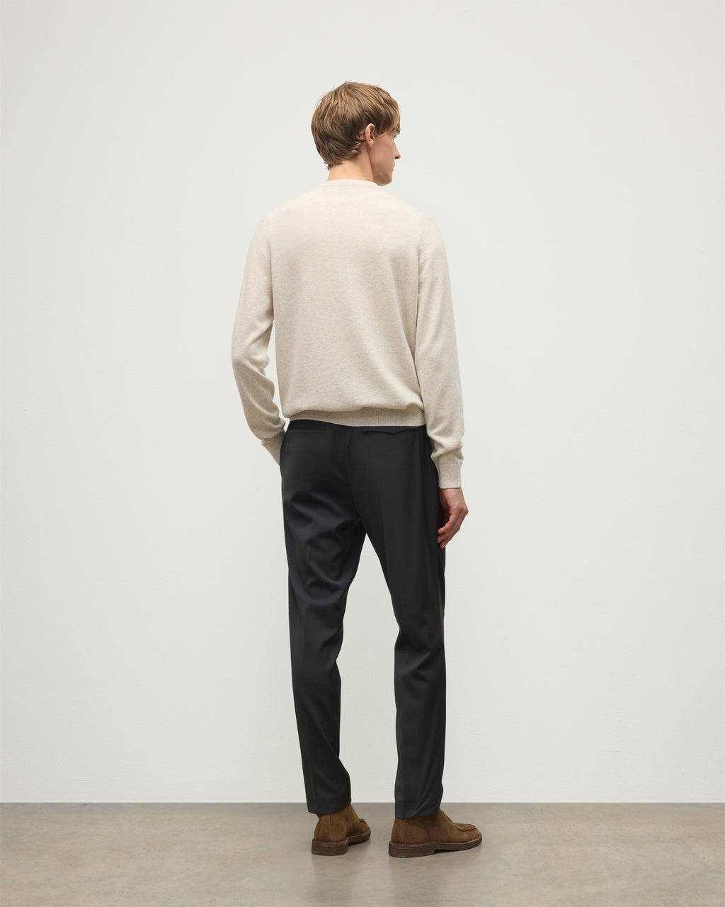 Rory Natural Classic Cashmere V-Neck Jumper
