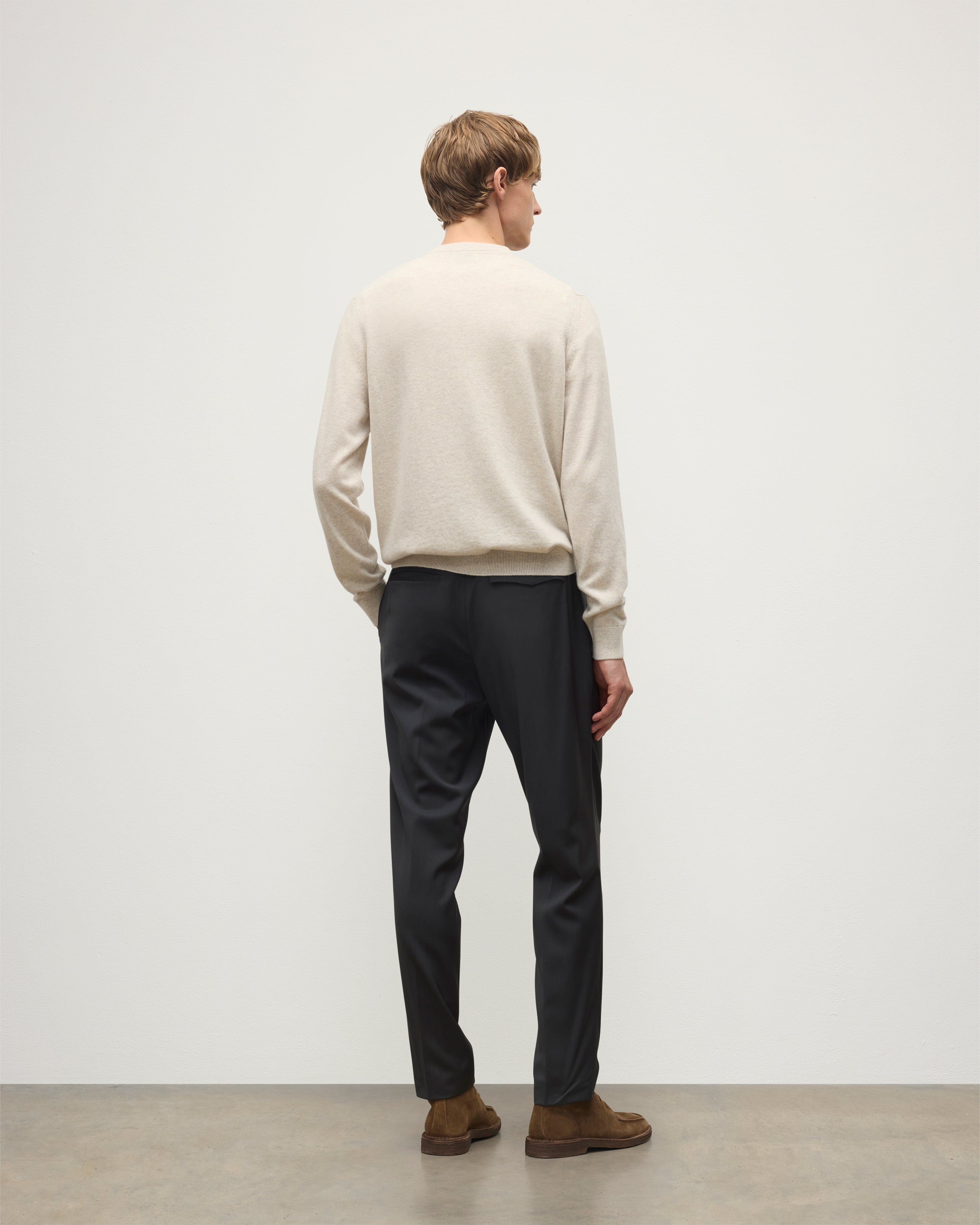 Rory Natural Classic Cashmere V-Neck Jumper