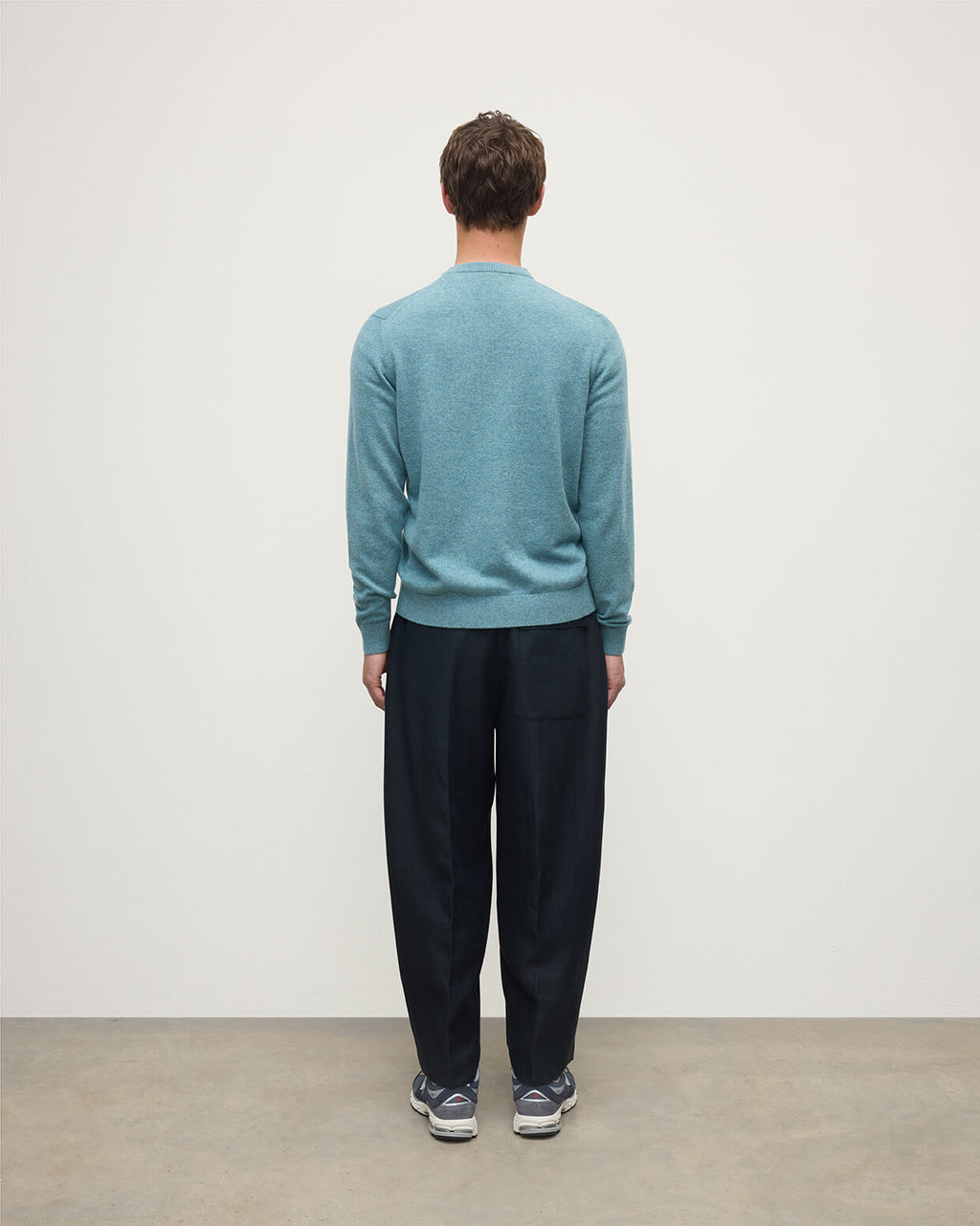Rory Green Classic Cashmere V-Neck Jumper