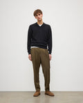 Rory Black Classic Cashmere V-Neck Jumper