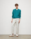 Rory Green Classic Cashmere V-Neck Jumper