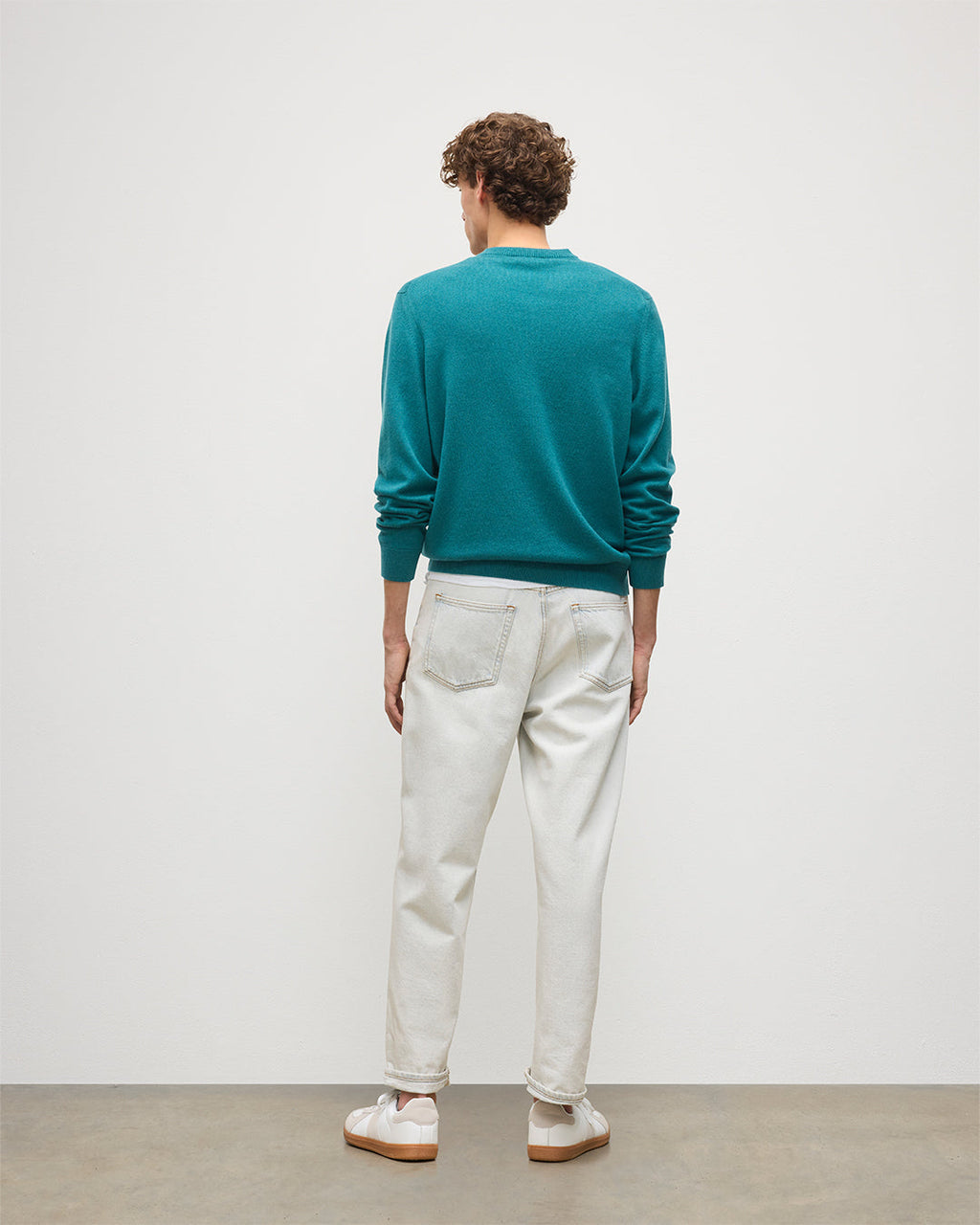 Rory Green Classic Cashmere V-Neck Jumper