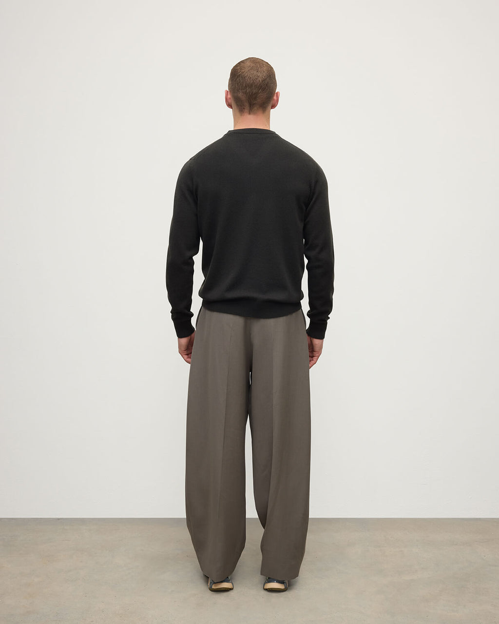 Classic Cashmere Dark Grey V Neck Jumper