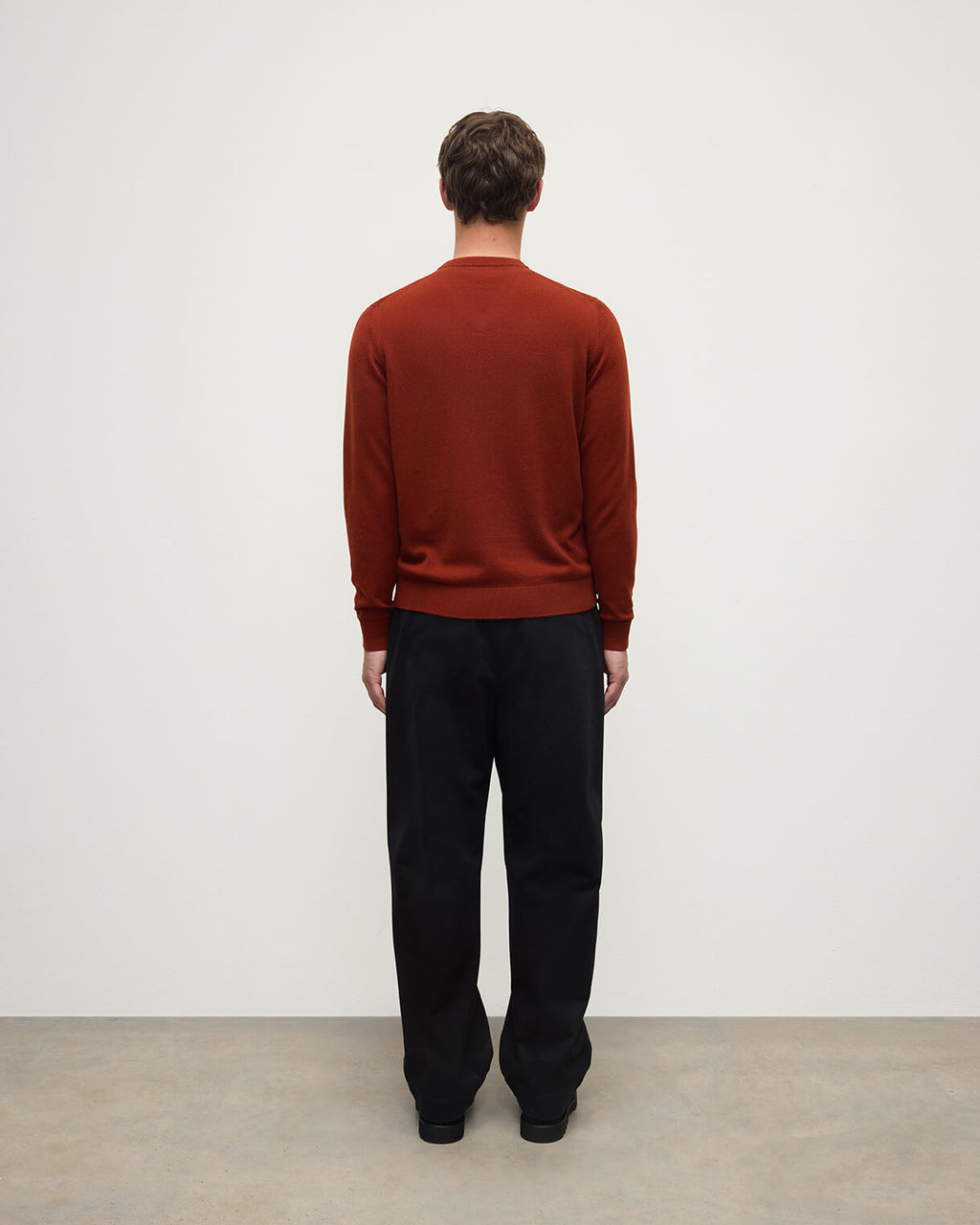 Rory Dark Red Classic Cashmere V-Neck Jumper