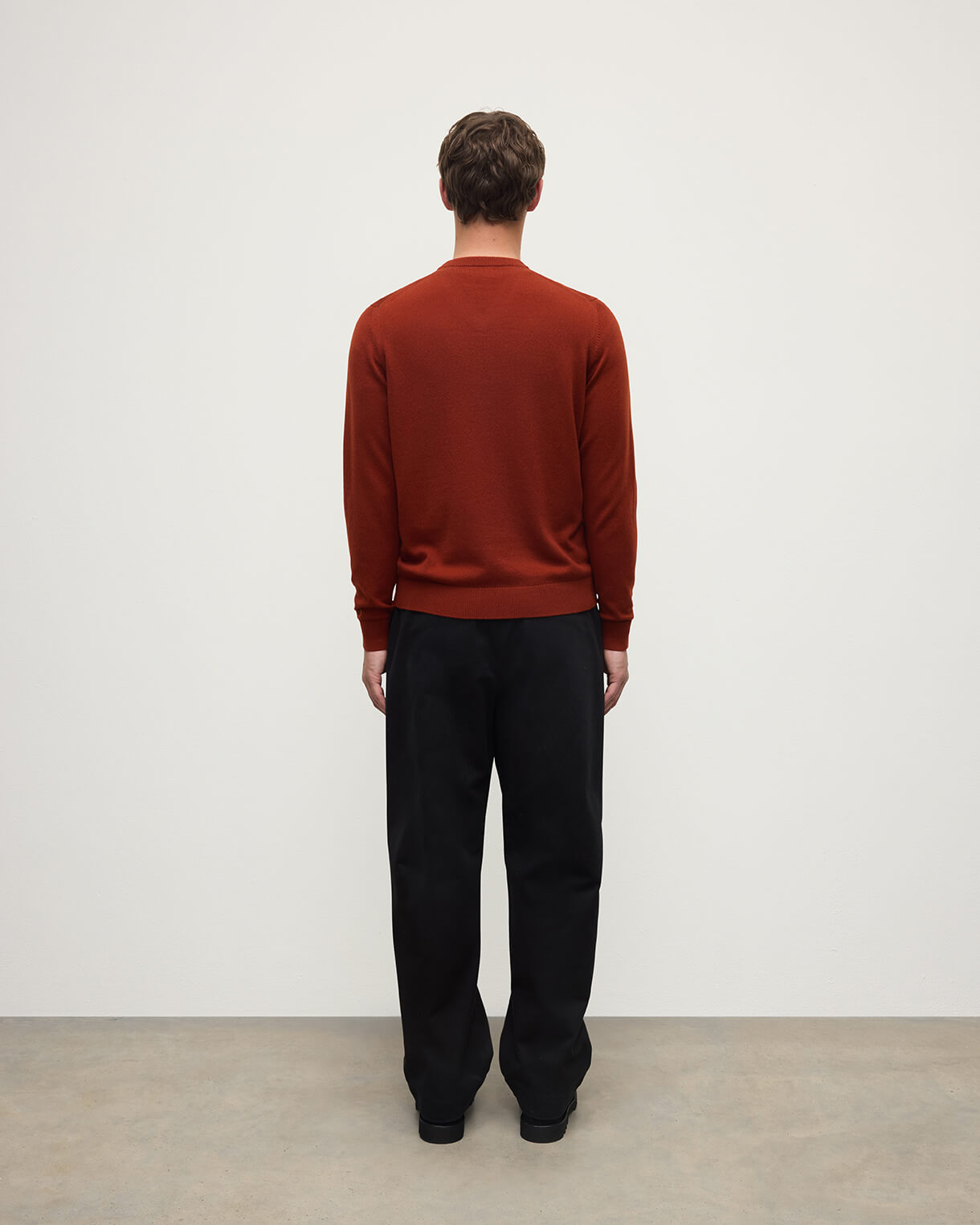 Rory Dark Red Classic Cashmere V-Neck Jumper