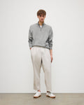 Rory Grey Classic Cashmere Zip Neck Jumper