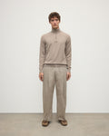 Classic Cashmere Brown Zip Neck Jumper