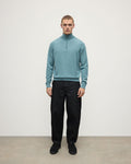 Classic Cashmere Green Zip Neck Jumper