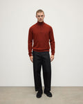 Classic Cashmere Dark Red Zip Neck Jumper