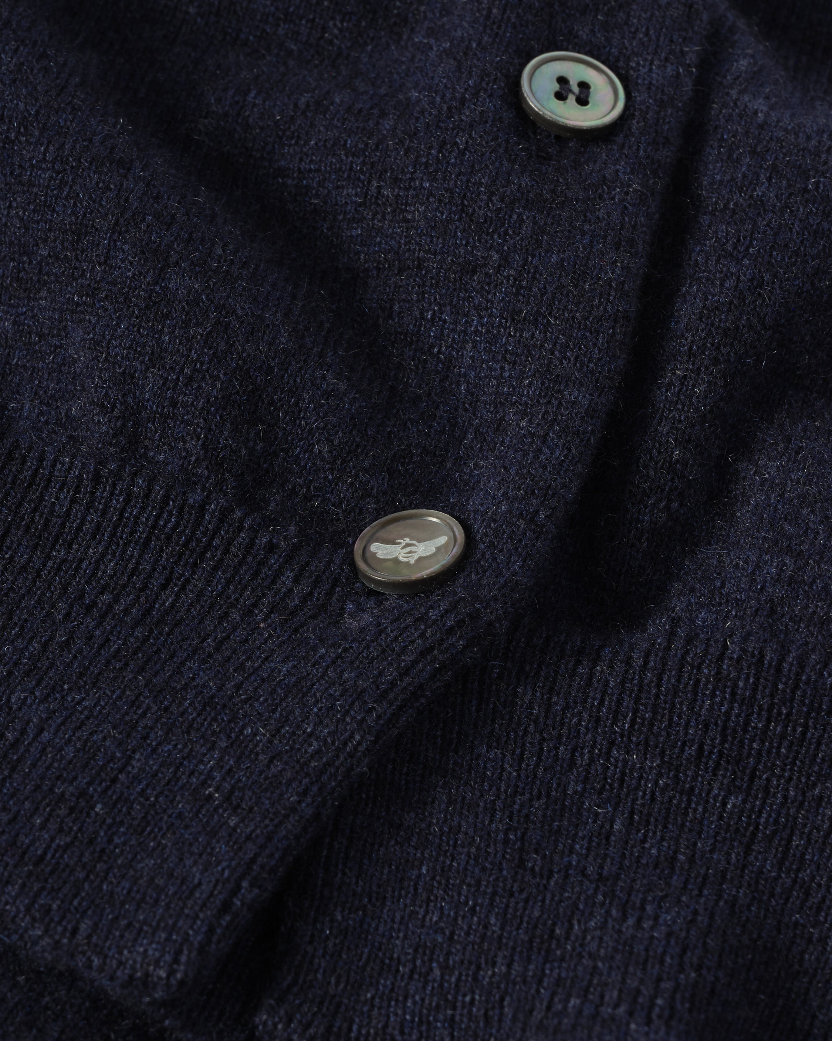Iris Navy Classic Cashmere Cardigan