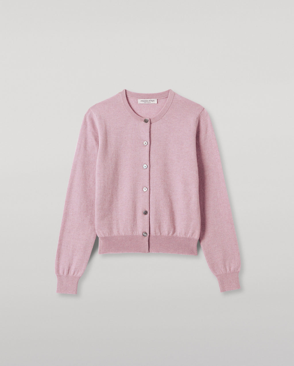 Iris Light Pink Classic Cashmere Cardigan