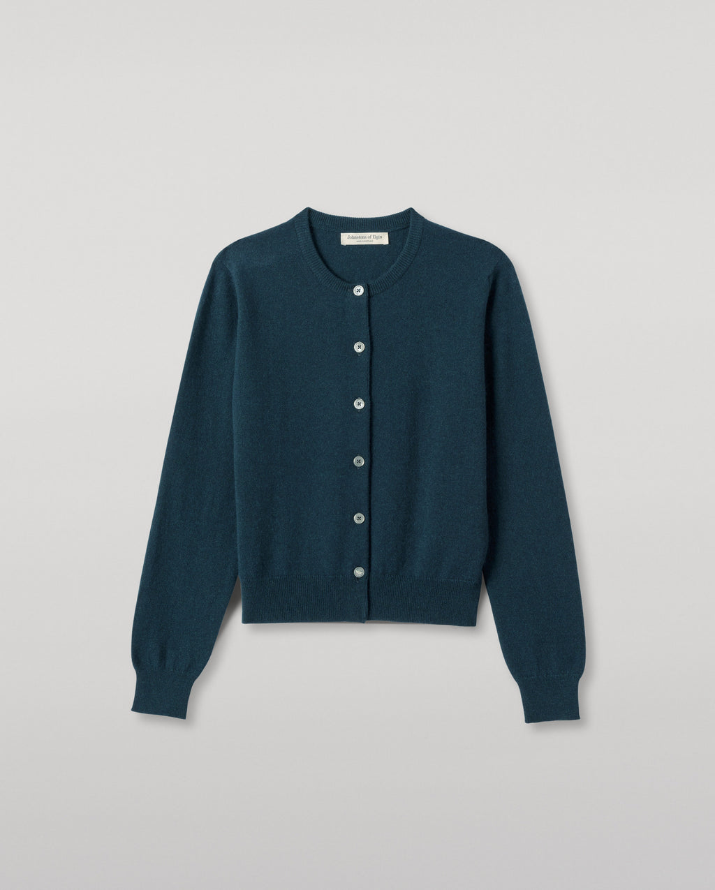 Iris Bottle Green Classic Cashmere Cardigan