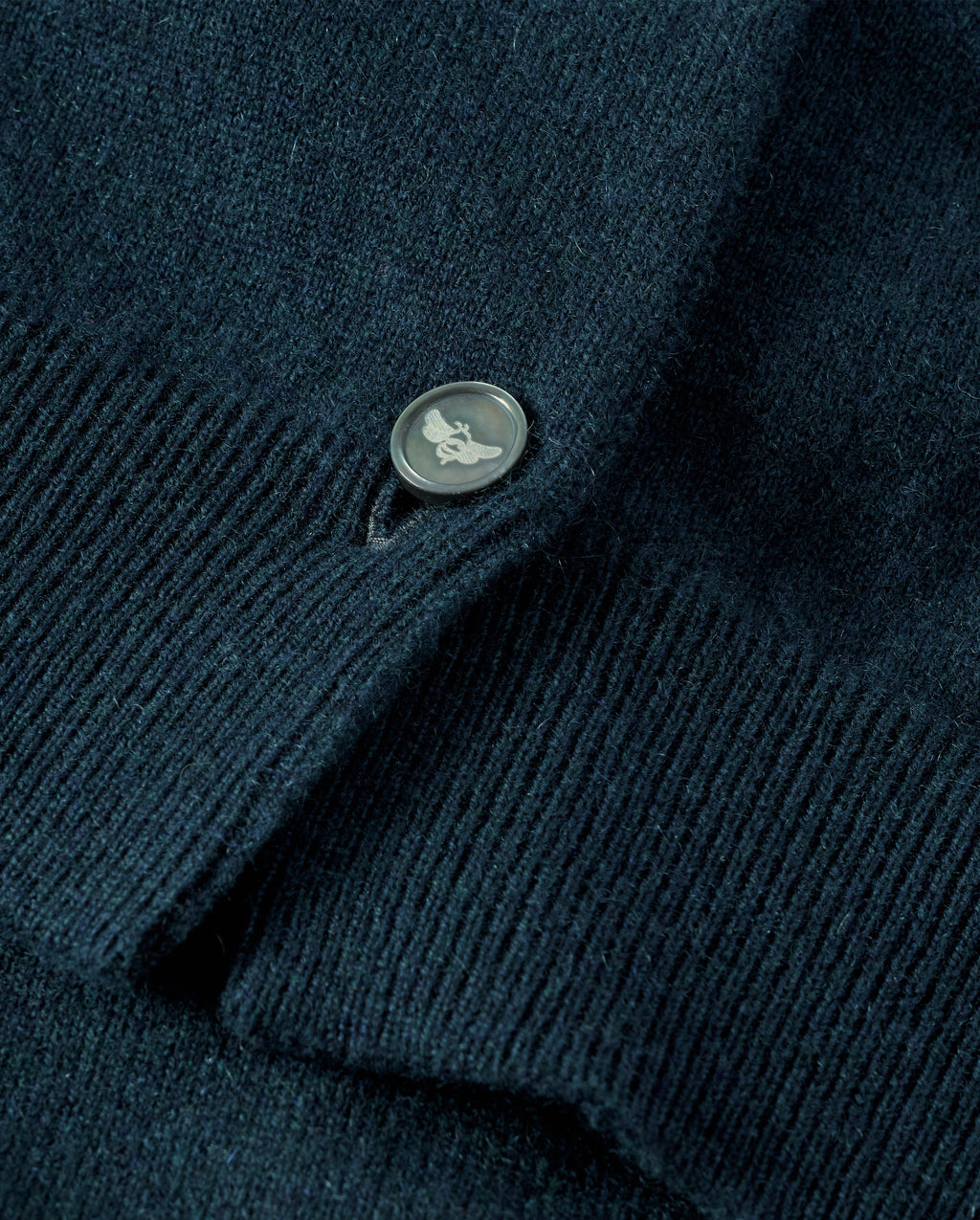 Iris Bottle Green Classic Cashmere Cardigan