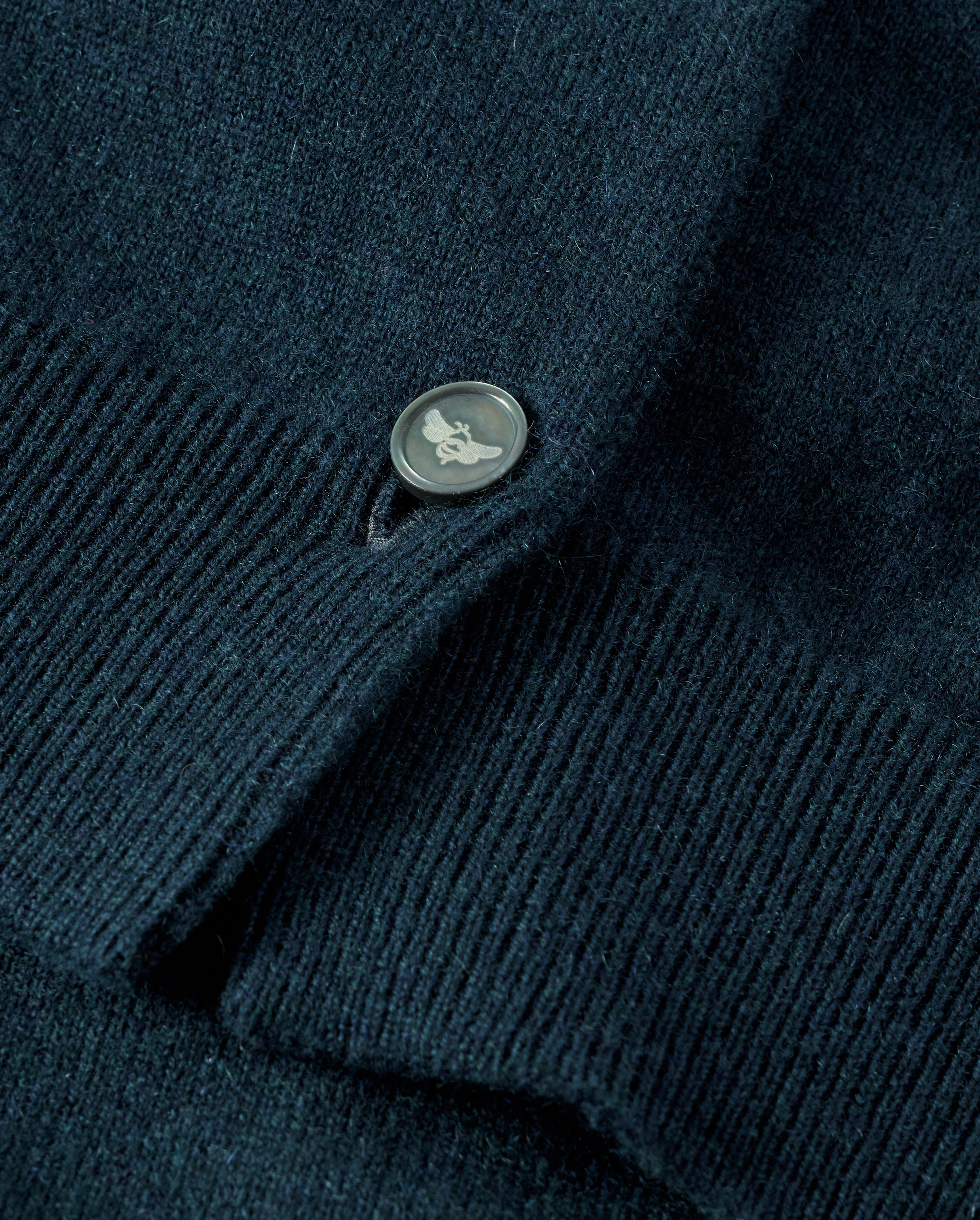Iris Bottle Green Classic Cashmere Cardigan