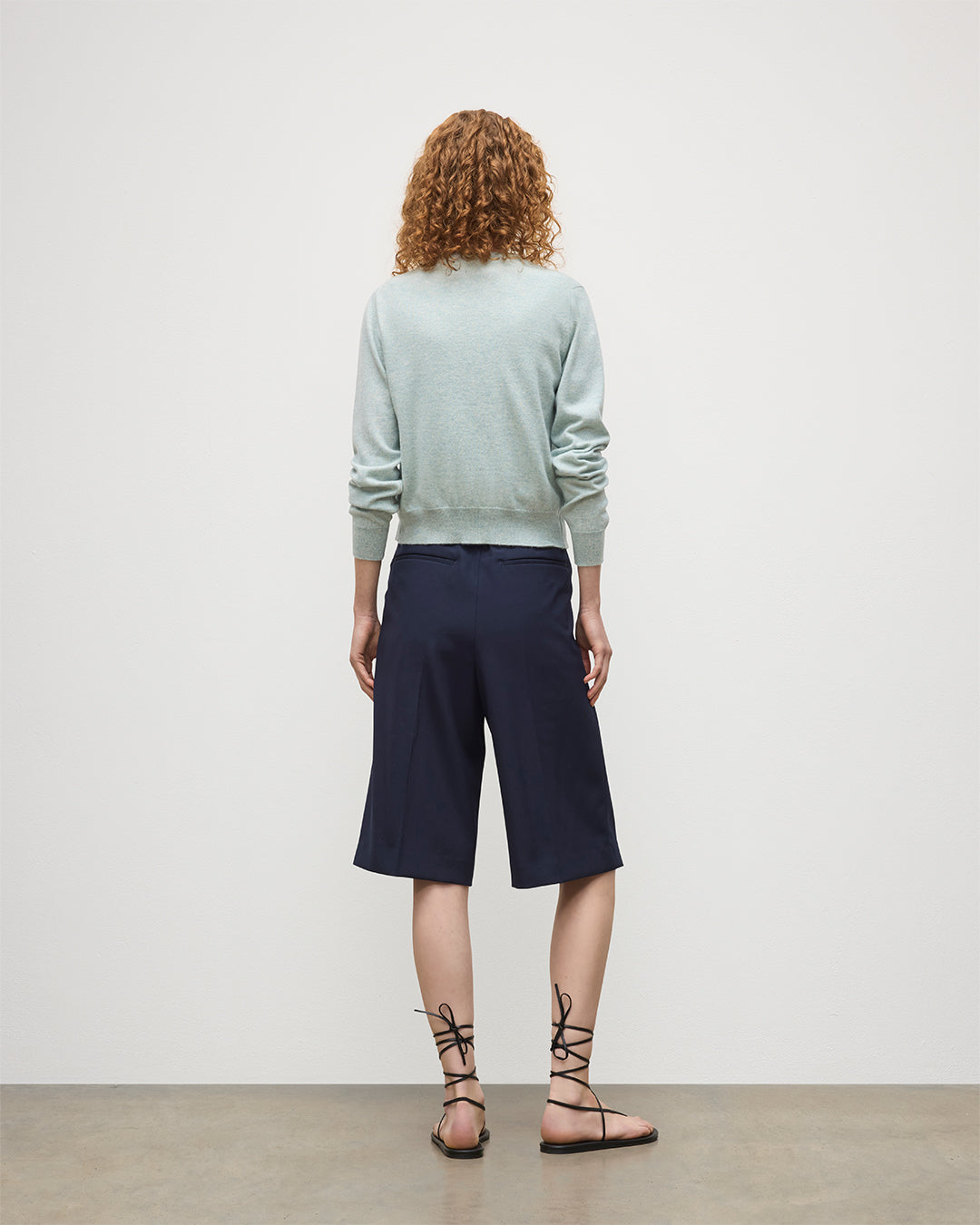 Iris Light Green Classic Cashmere Cardigan