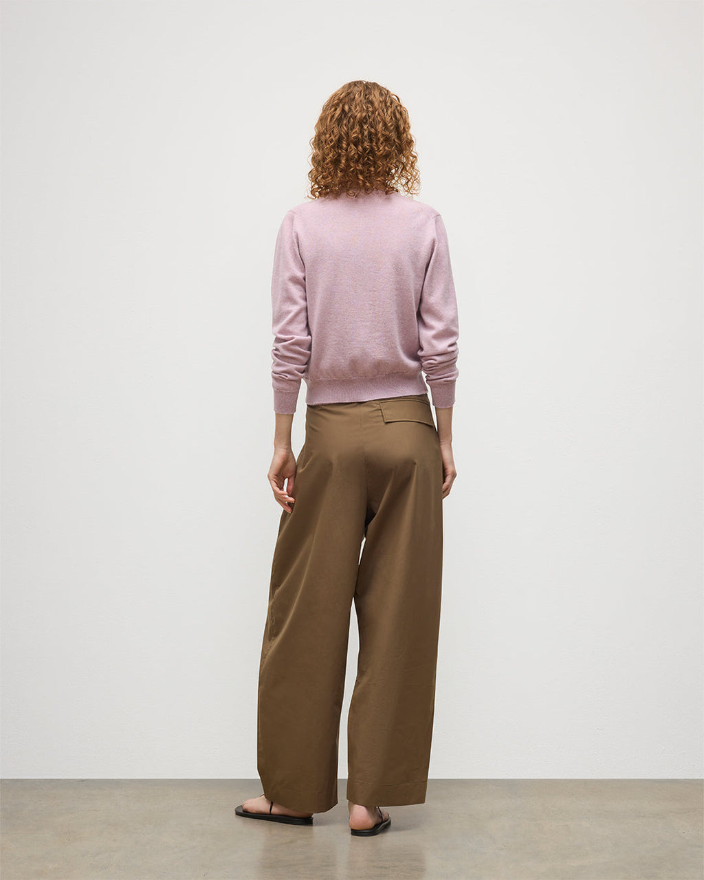 Iris Light Pink Classic Cashmere Cardigan