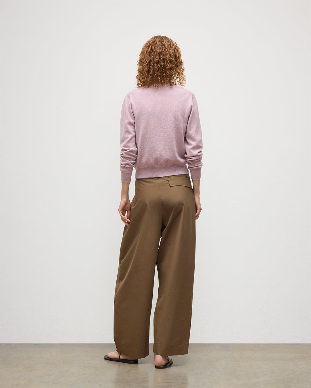 Iris Light Pink Classic Cashmere Cardigan