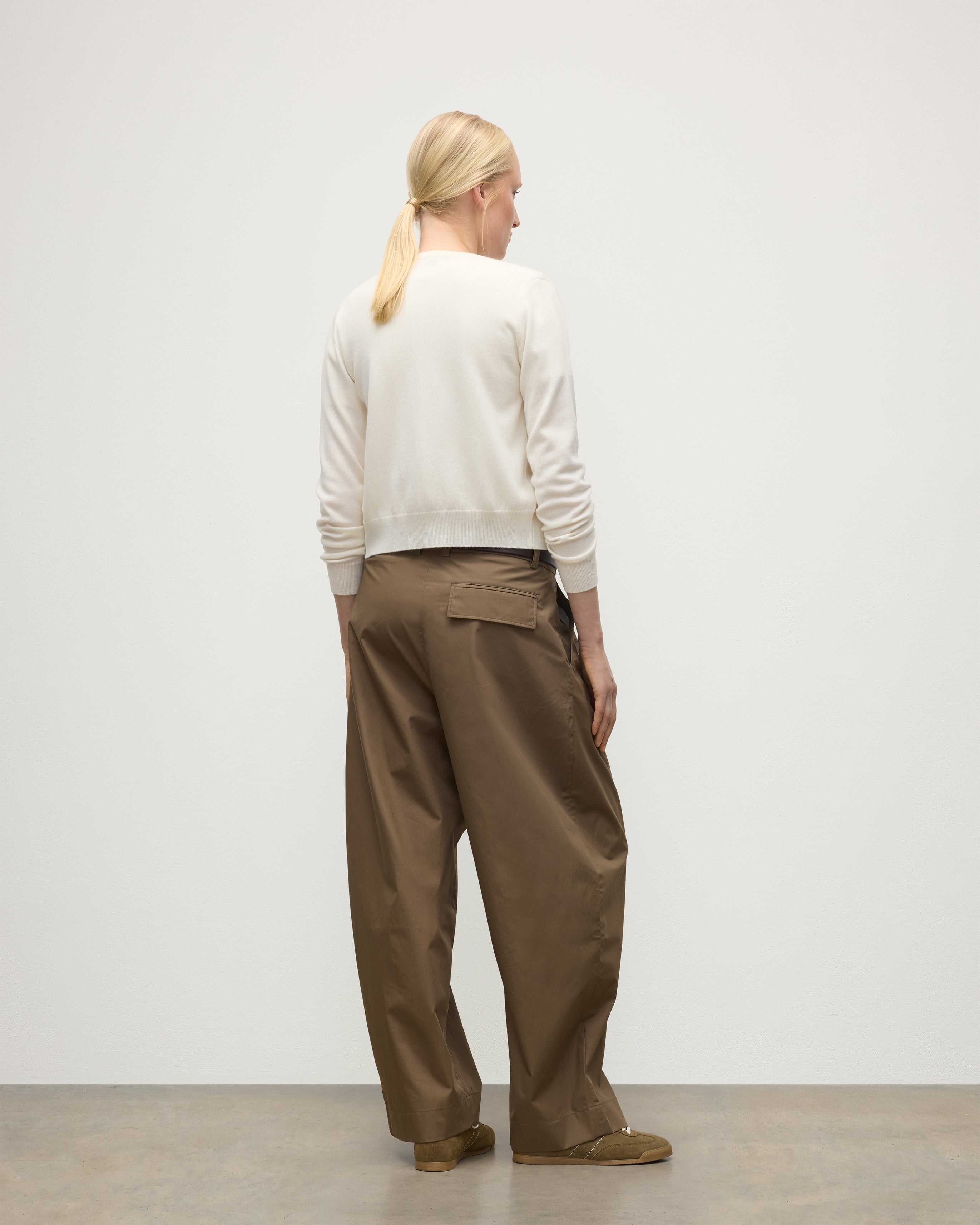 Iris White Classic Cashmere Cardigan