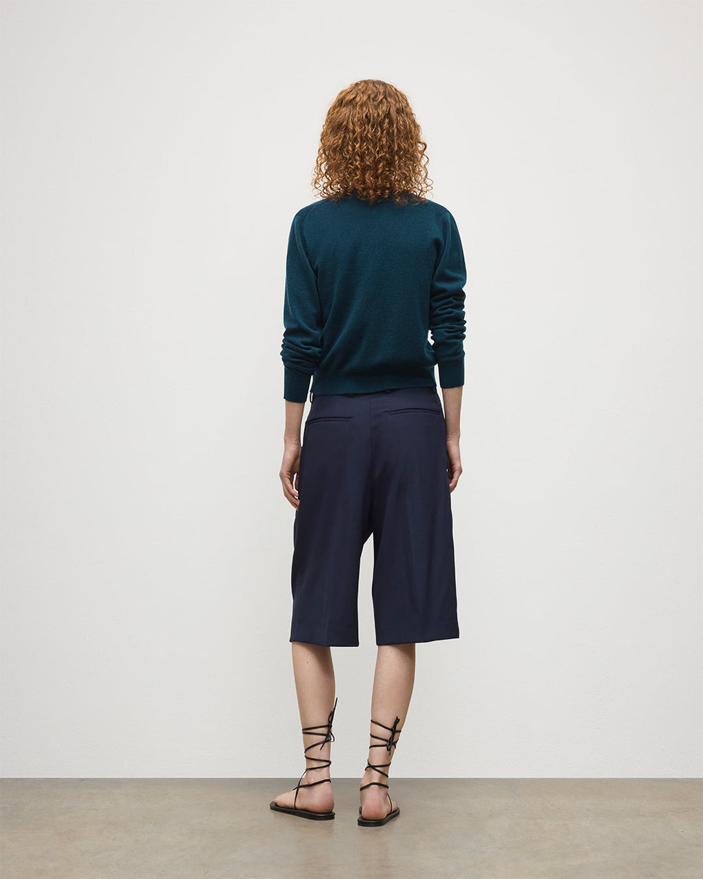 Iris Bottle Green Classic Cashmere Cardigan