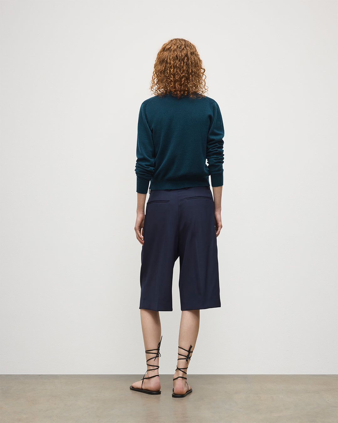 Iris Bottle Green Classic Cashmere Cardigan