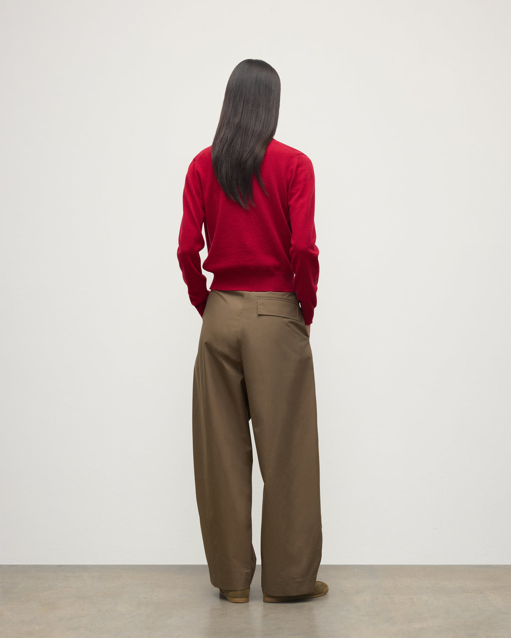 Iris Red Classic Cashmere Cardigan