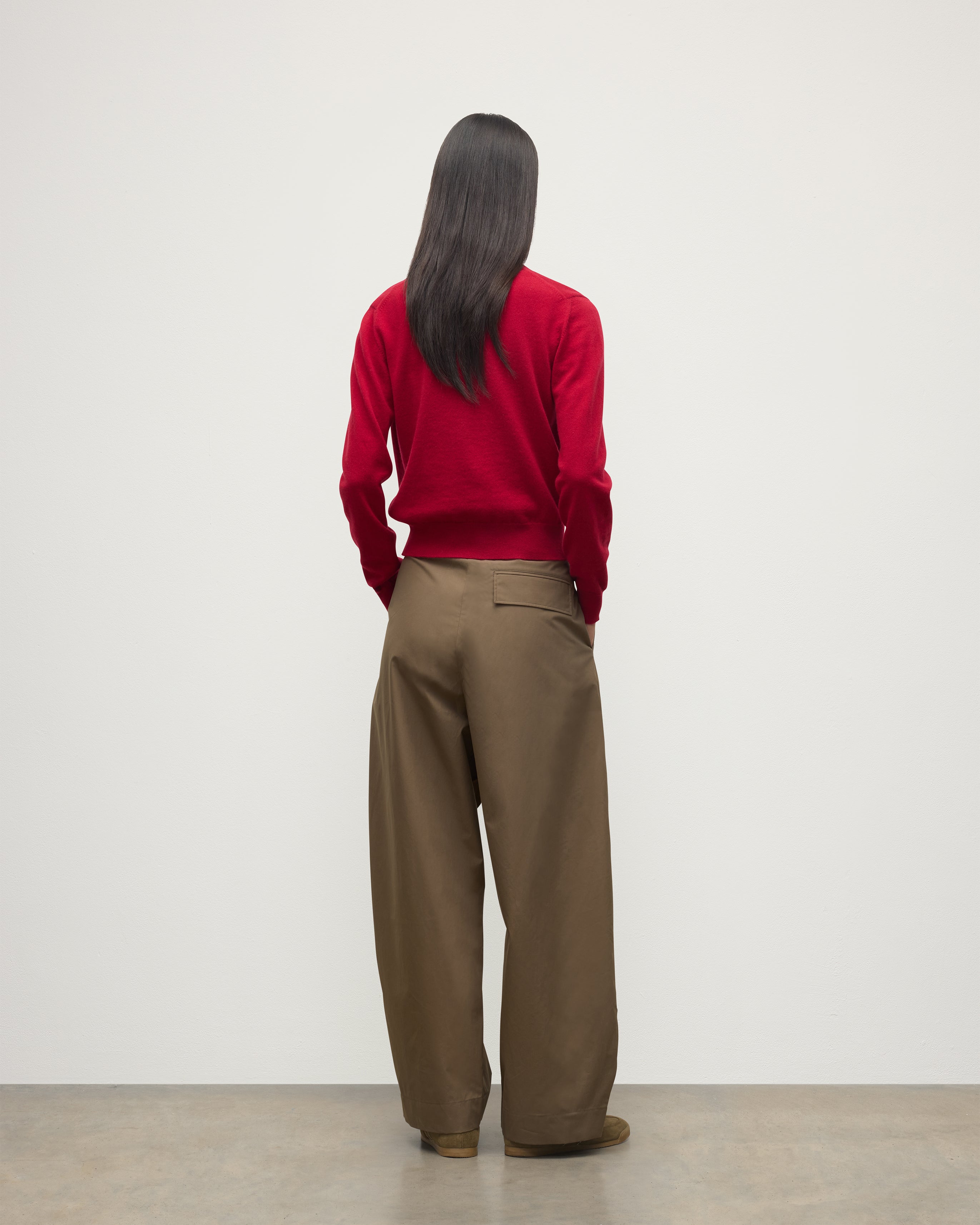 Iris Red Classic Cashmere Cardigan