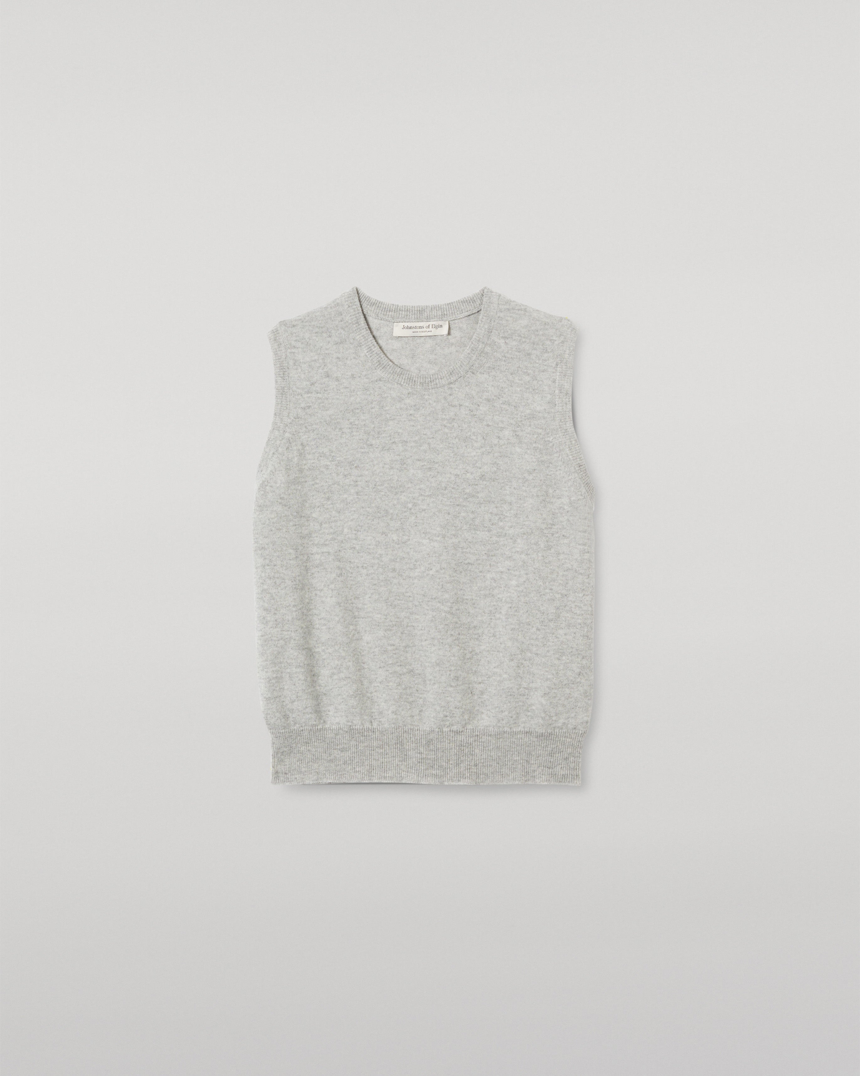 Iris Pale Grey Classic Cashmere Tank