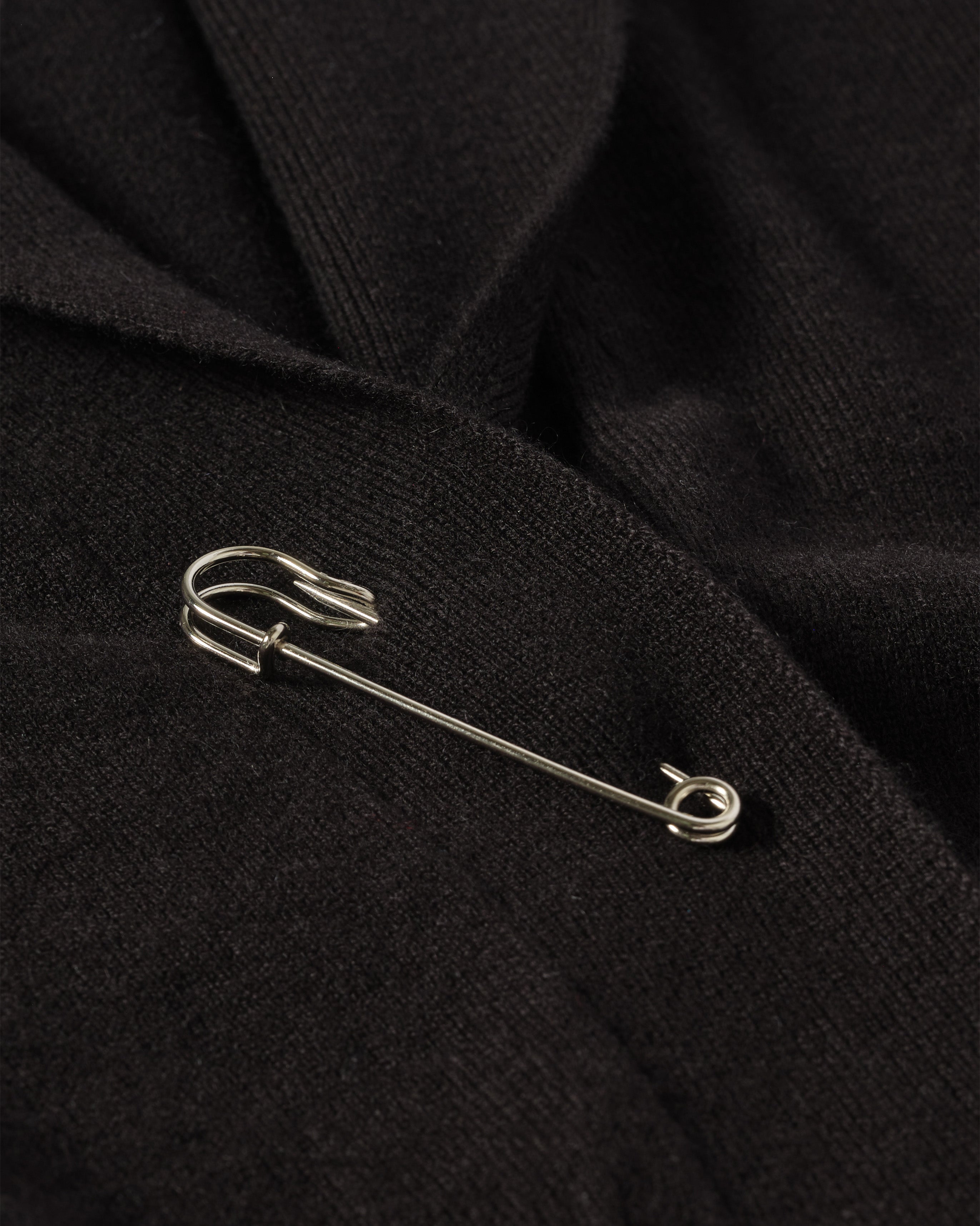 Crathie Black Shawl Cashmere Cardigan