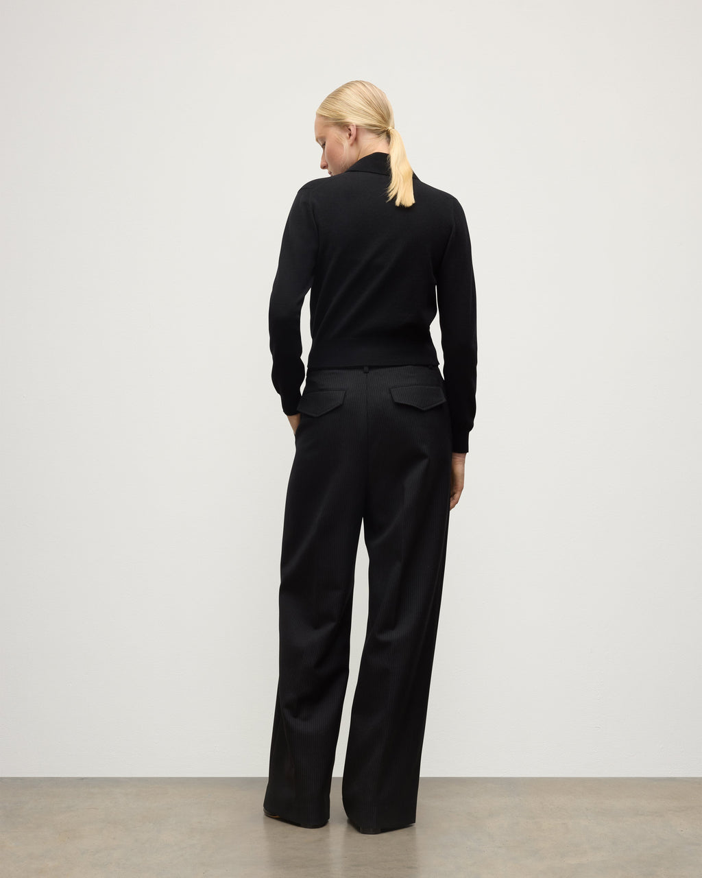 Crathie Black Shawl Cashmere Cardigan