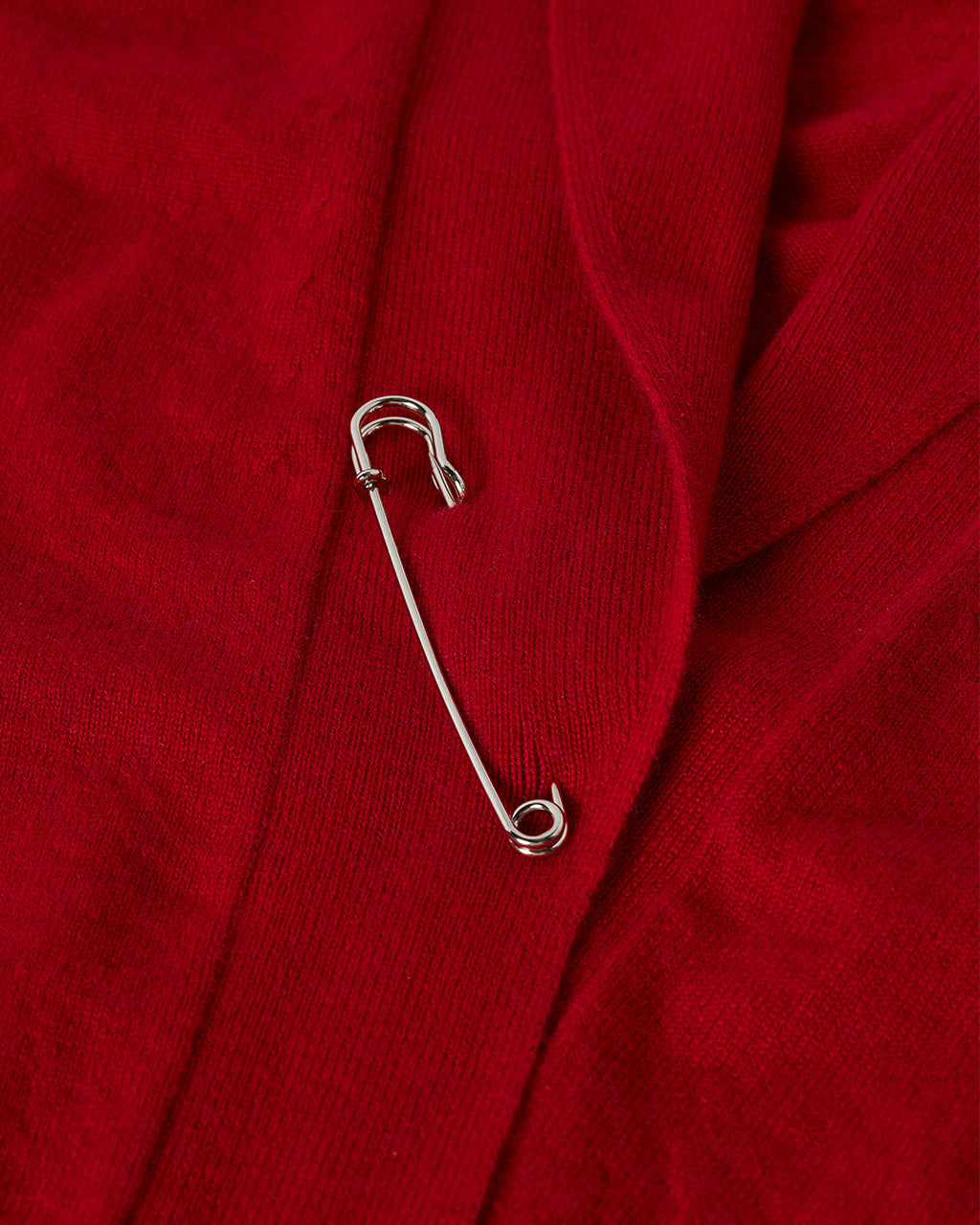 Crathie Red Shawl Cashmere Cardigan