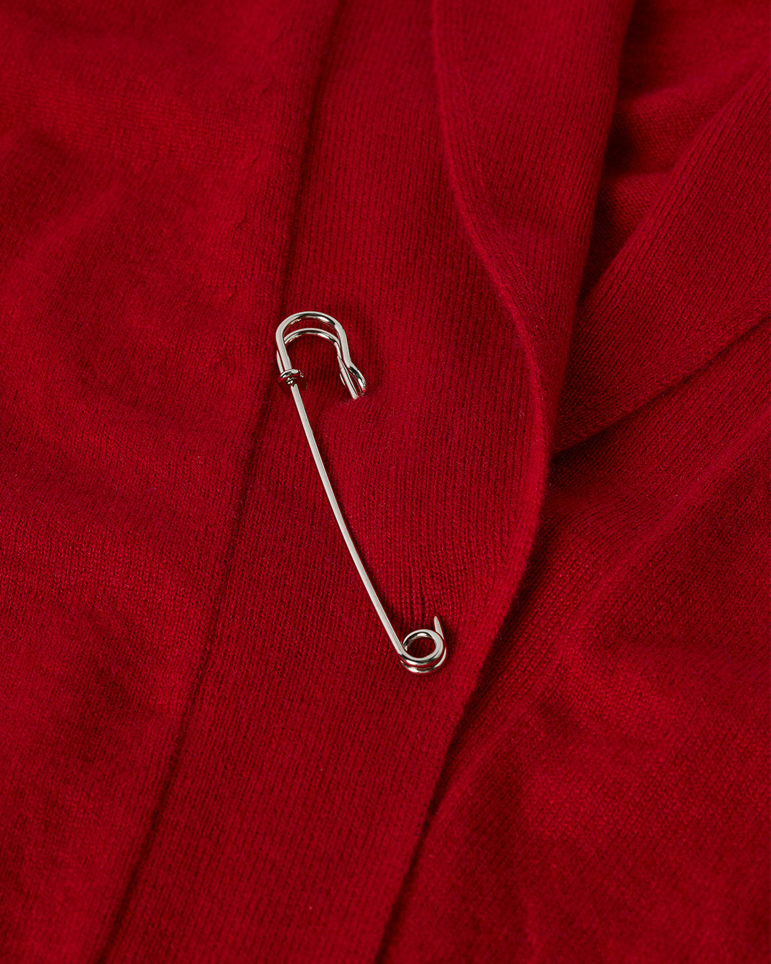 Crathie Red Shawl Cashmere Cardigan