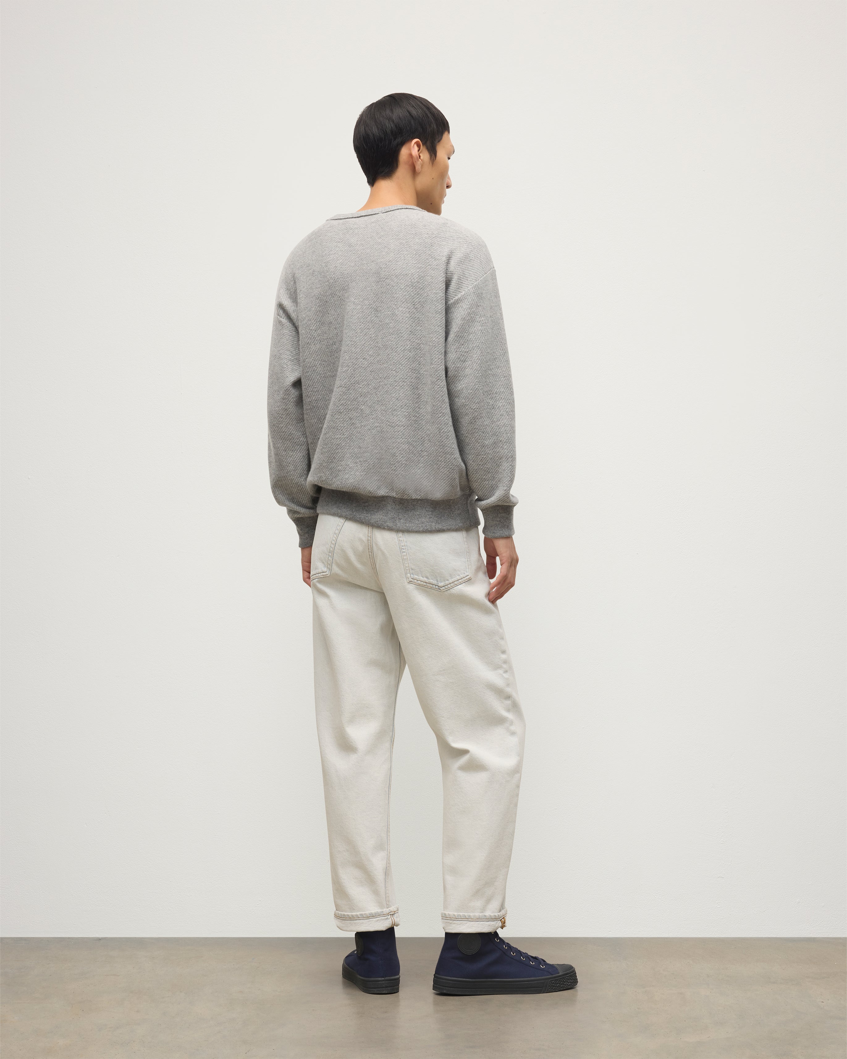 Liddell Grey Cashmere Sweatshirt