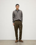 Tweel Grey & Brown Cashmere Rugby Shirt