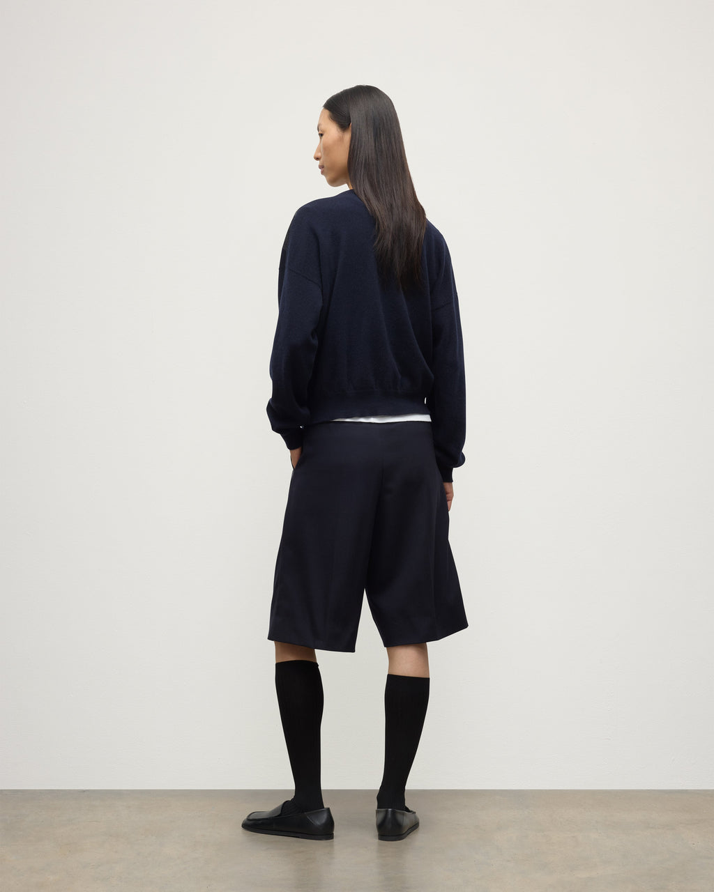 Clan Dark Navy Argyle Cashmere Jumper