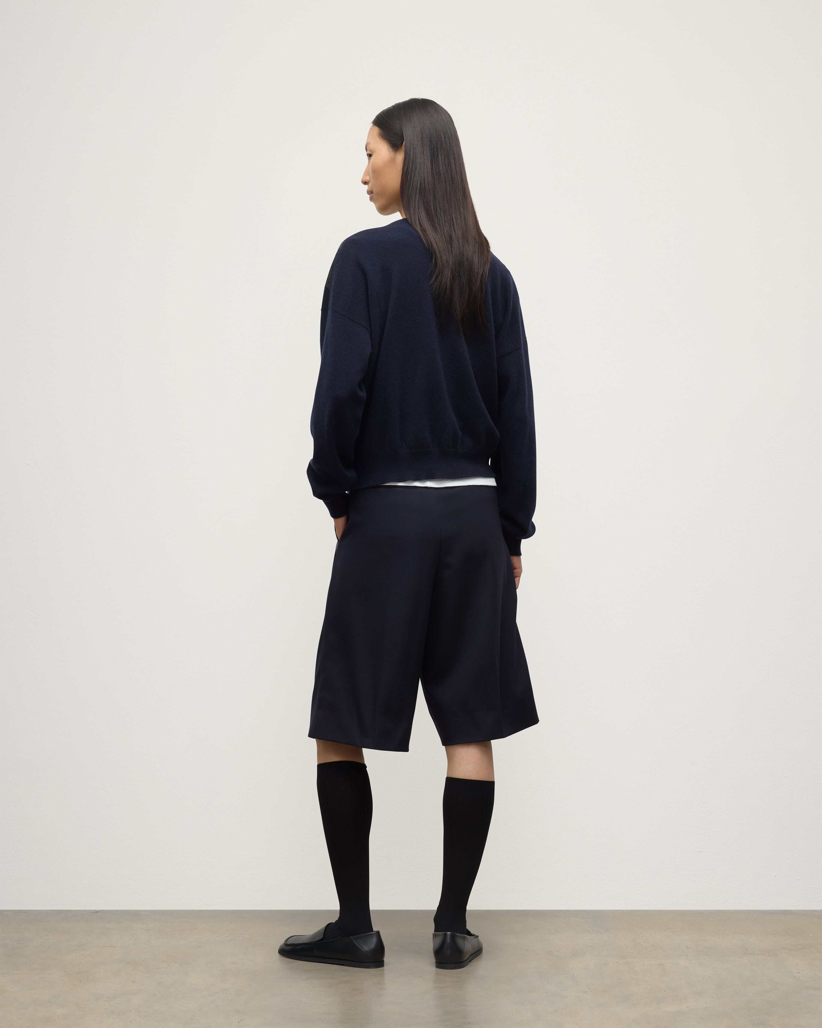 Clan Dark Navy Argyle Cashmere Jumper