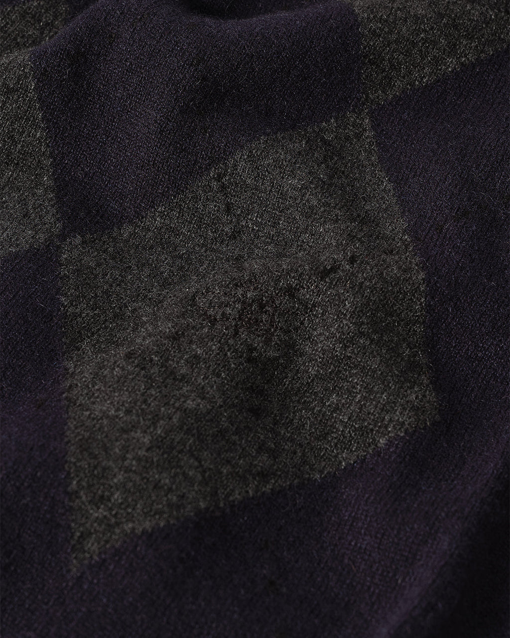 Clan Dark Navy Argyle Cashmere Jumper