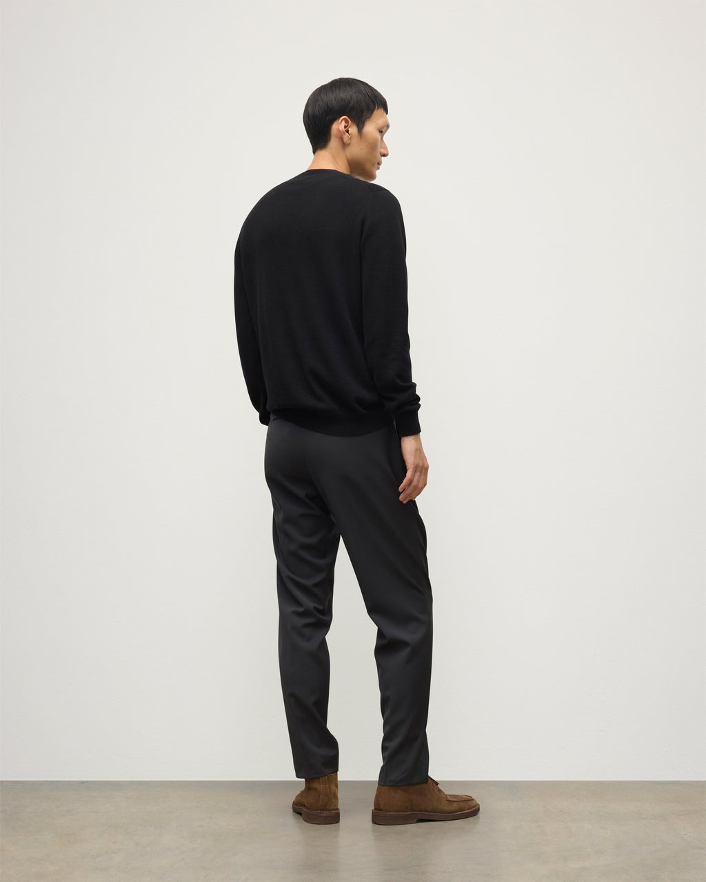 Argyll Black Cashmere Jumper