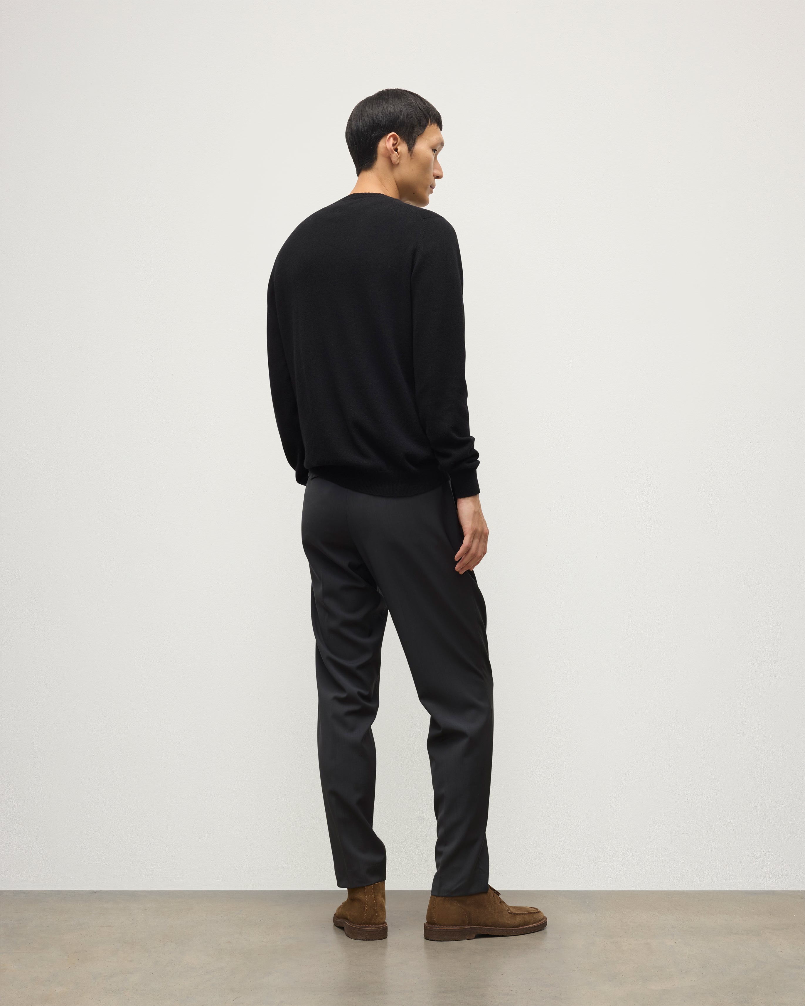 Argyll Black Cashmere Jumper