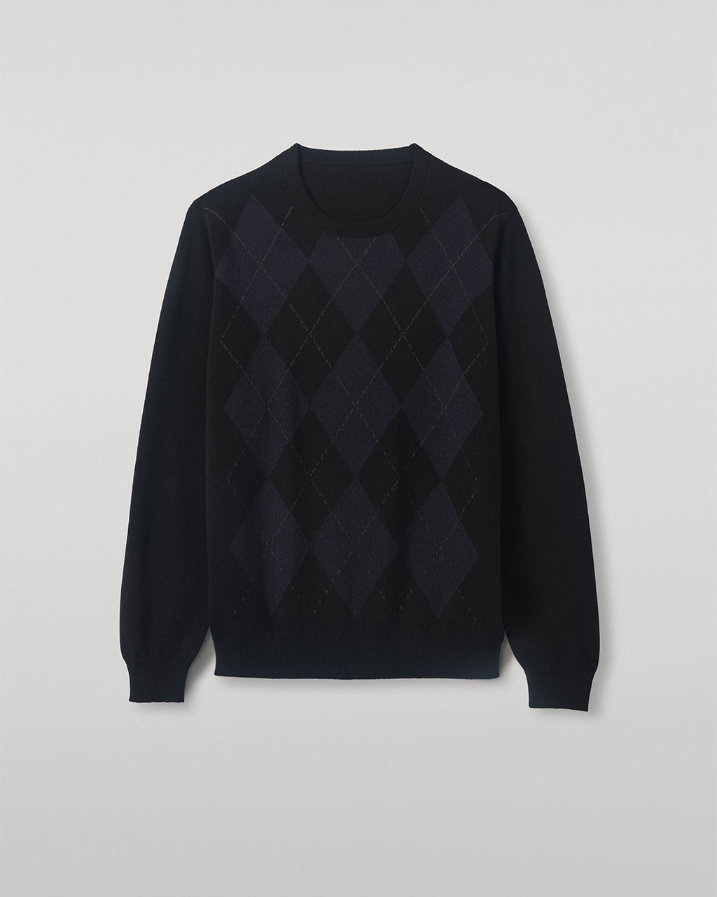 Argyll Black Cashmere Jumper