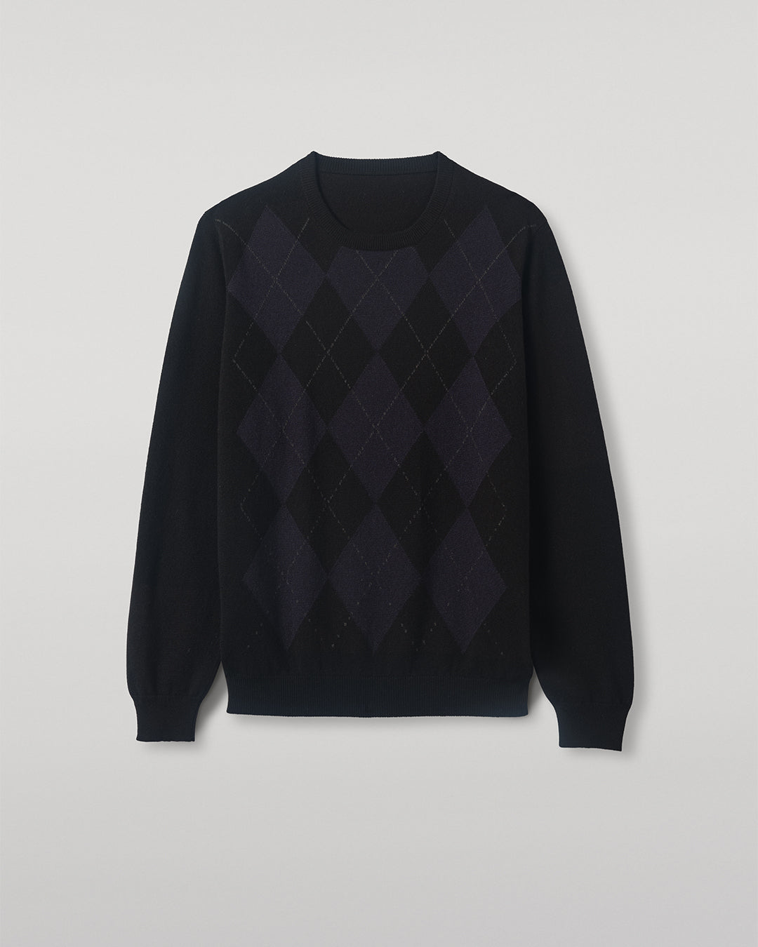 Argyll Black Cashmere Jumper