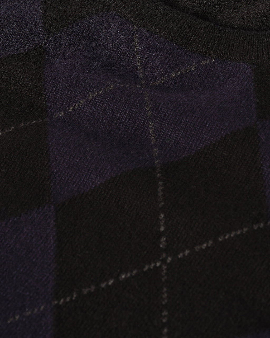 Argyll Black Cashmere Jumper