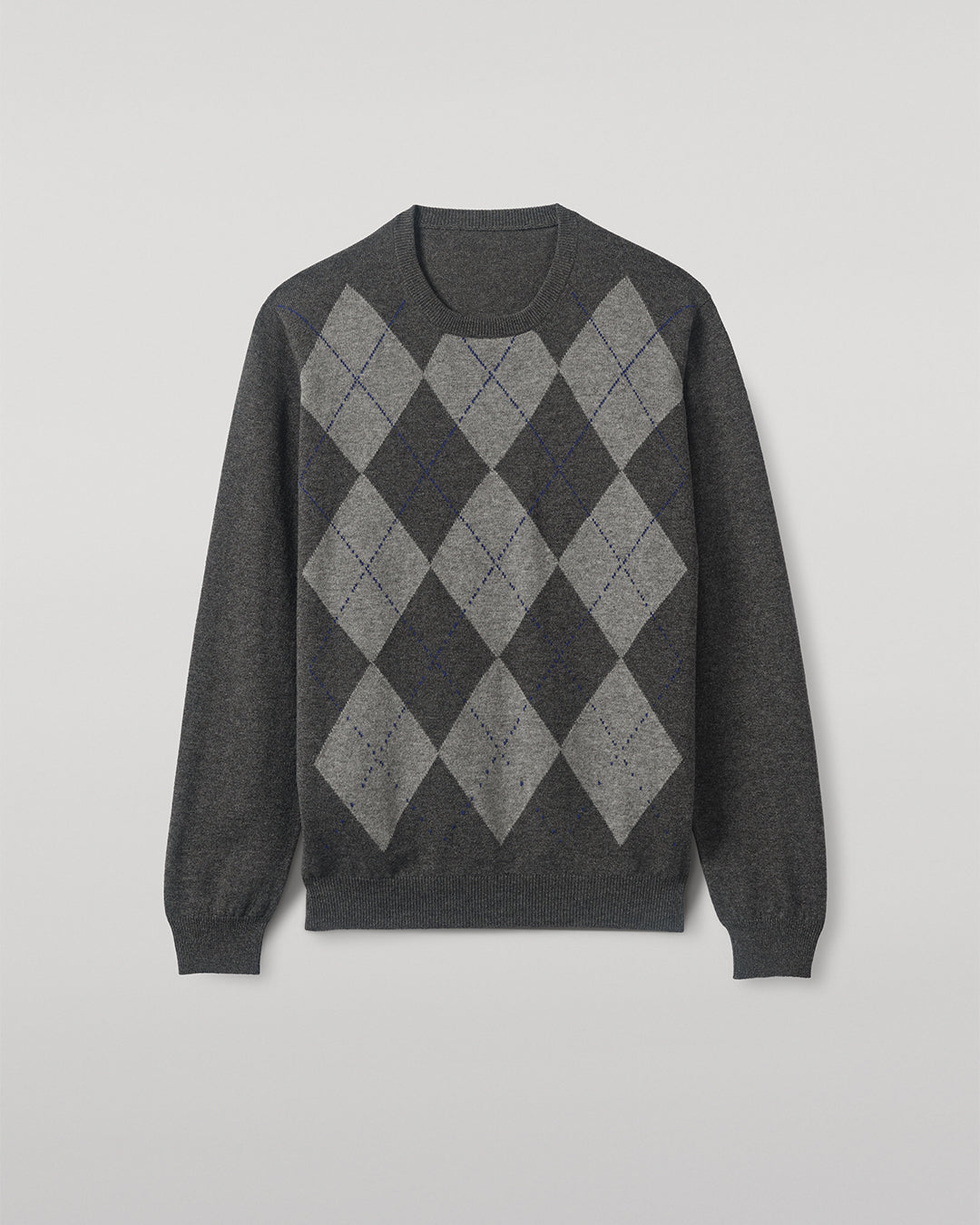 Argyll Mid Grey Cashmere Jumper