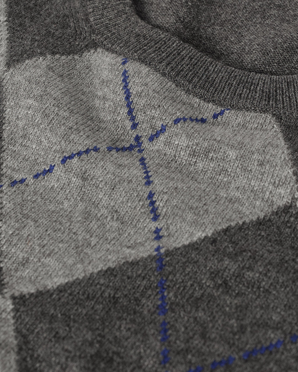 Argyll Mid Grey Cashmere Jumper