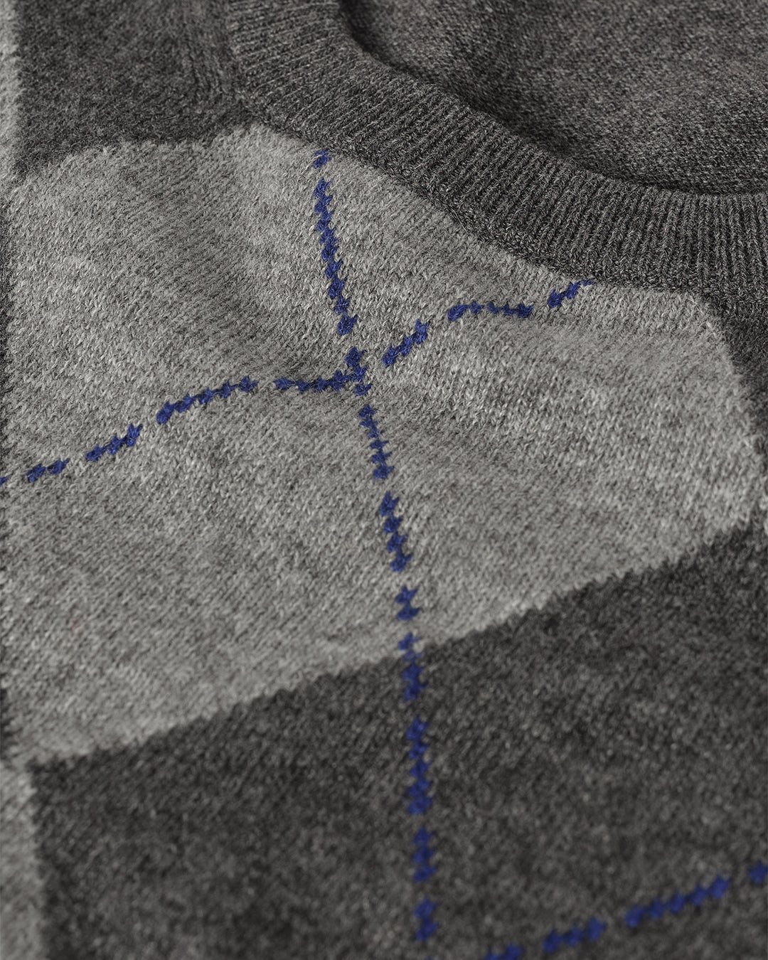 Argyll Mid Grey Cashmere Jumper