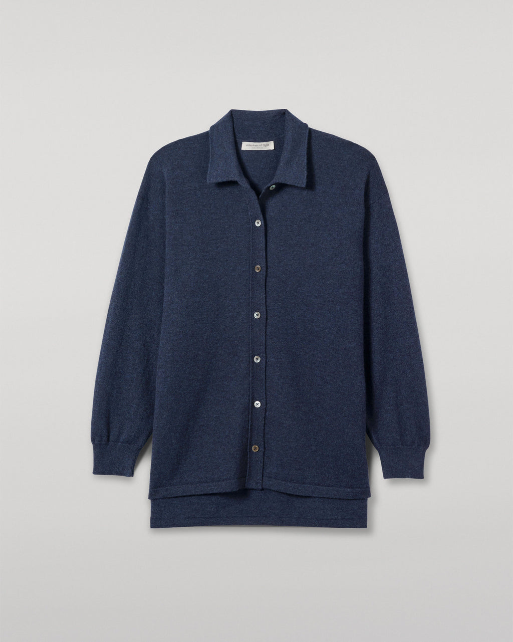 Munro Navy Cashmere Shirt