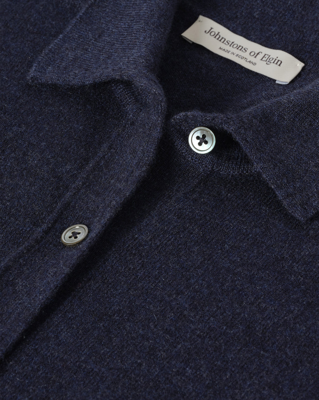 Munro Navy Cashmere Shirt