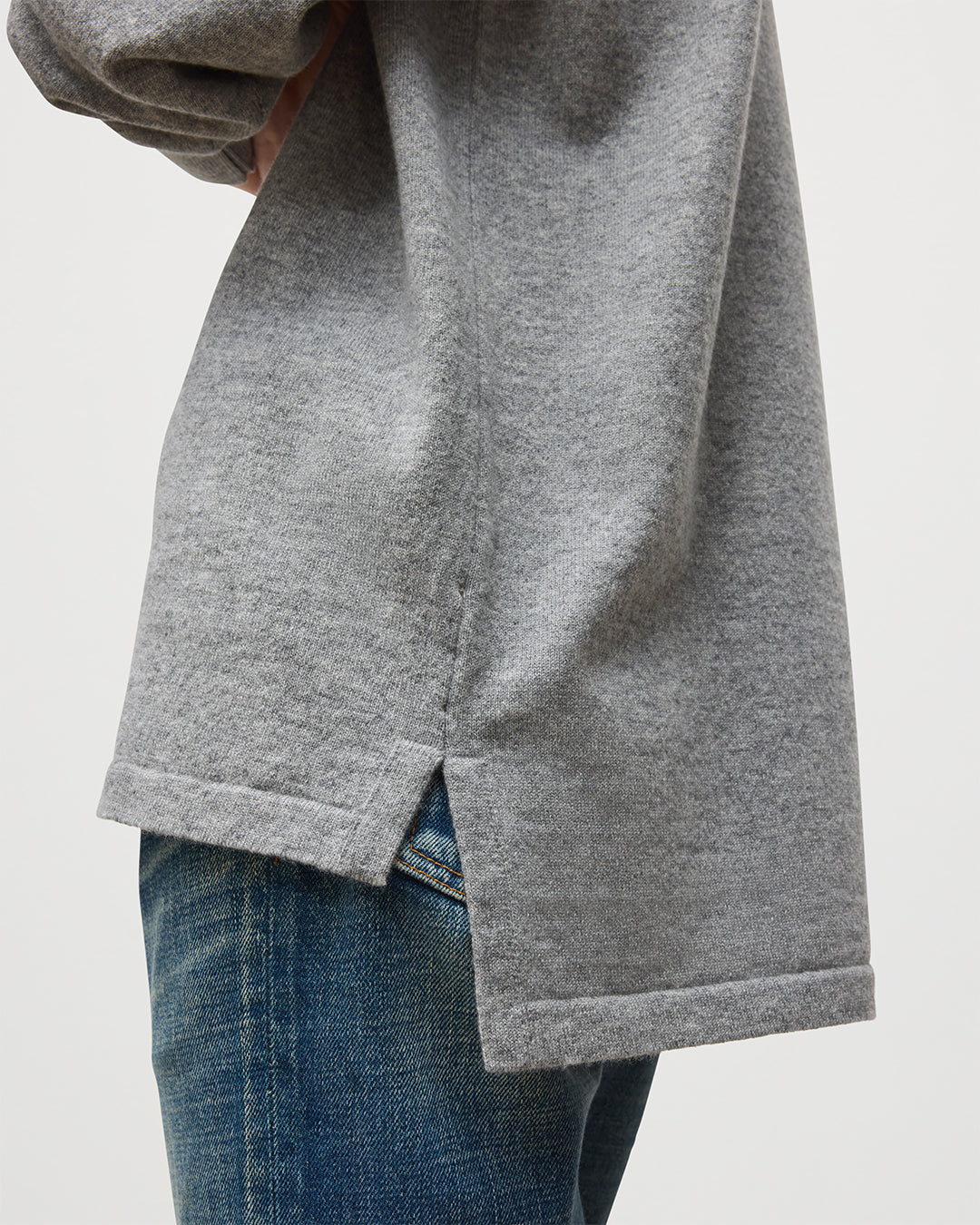 Munro Light Grey Cashmere Shirt