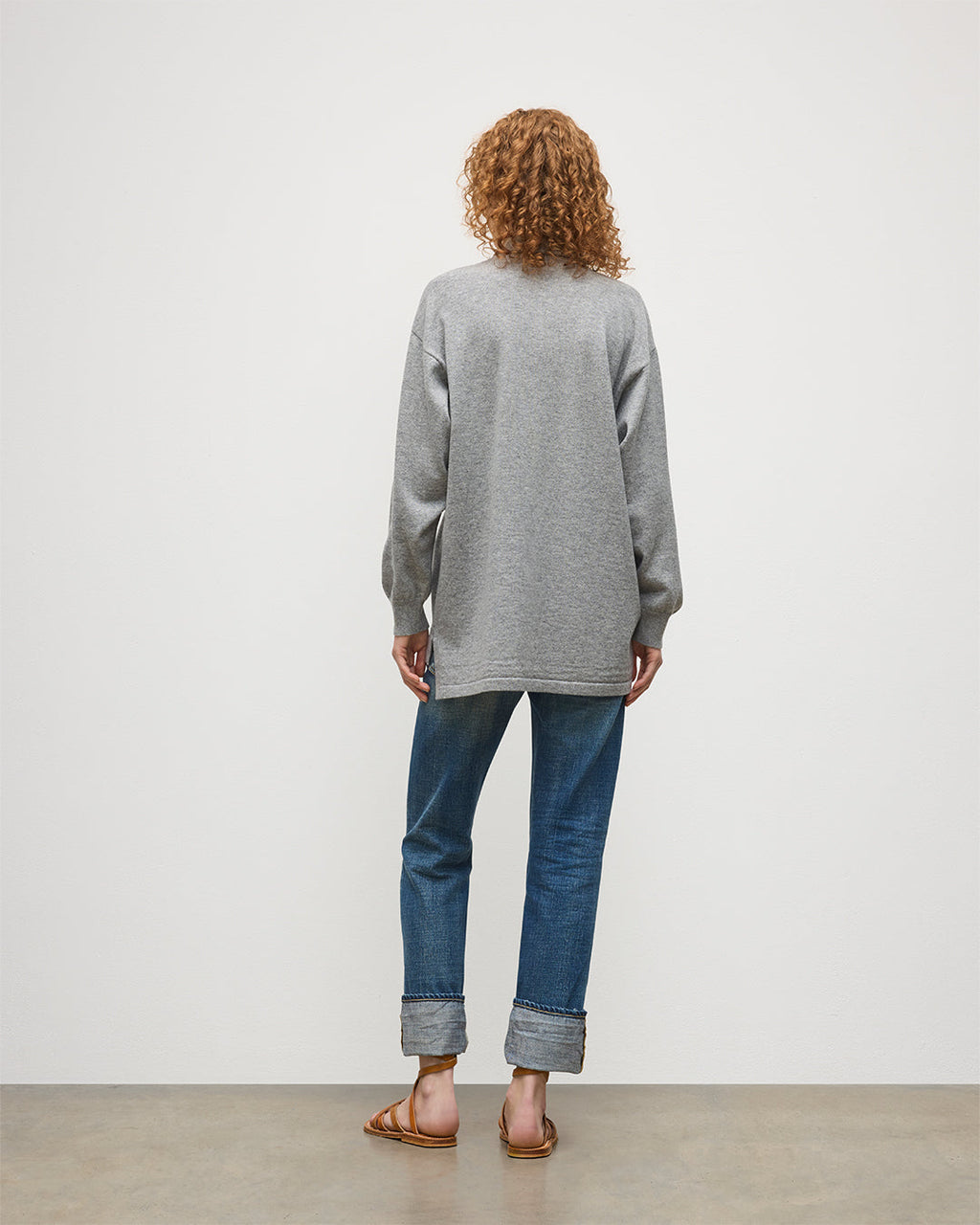 Munro Light Grey Cashmere Shirt